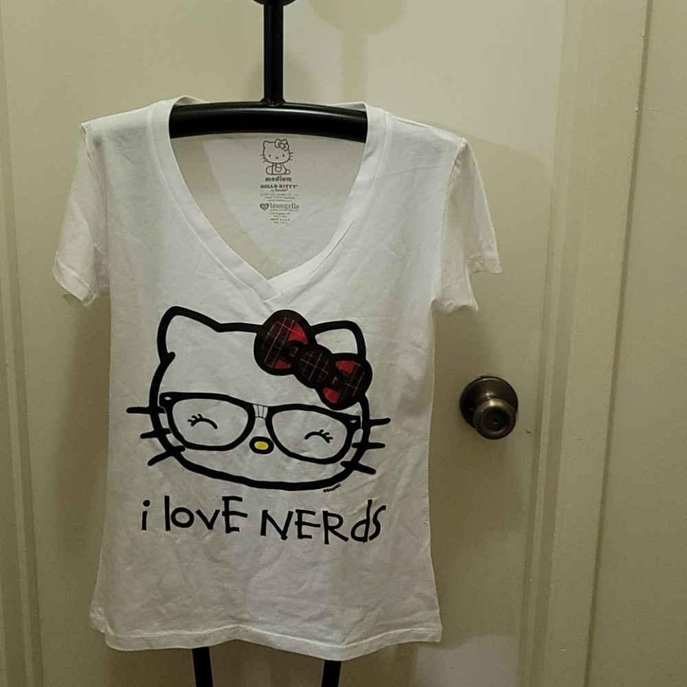 White Hello Kitty shirt